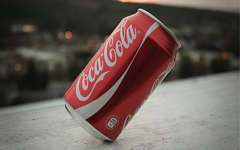 Coca Cola Can, red Coca-Cola can, Lainnya,, logo, merek, coca cola, Wallpaper HD HD wallpaper