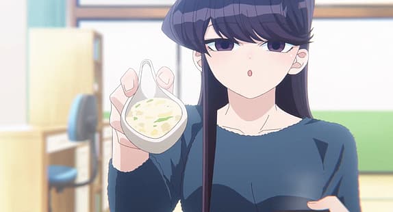 Komi Shouko, Komi-san wa, Comyushou desu., anime dziewczyny, Tapety HD HD wallpaper