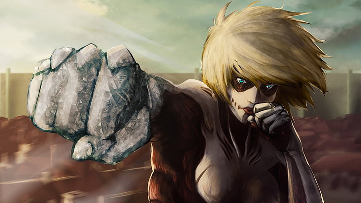 Anime, Attack On Titan, Female Titan, HD wallpaper
