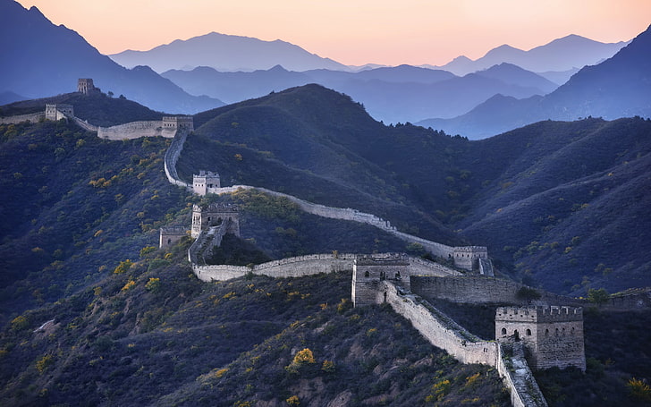 China, landscape, Great Wall, HD wallpaper