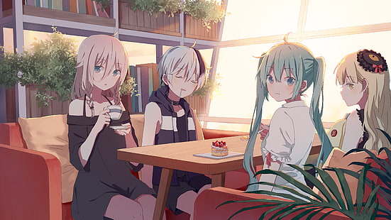 Anime, Vocaloid, Hatsune Miku, IA (Vocaloid), Mayu (Vocaloid), HD tapet HD wallpaper
