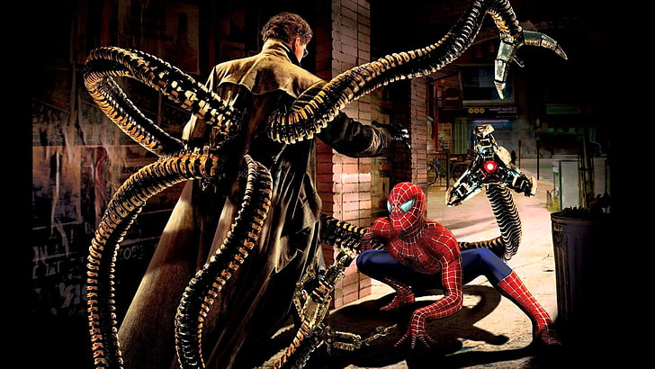 الرجل العنكبوت ، الرجل العنكبوت 2 ، ألفريد مولينا ، دكتور الأخطبوط، خلفية HD