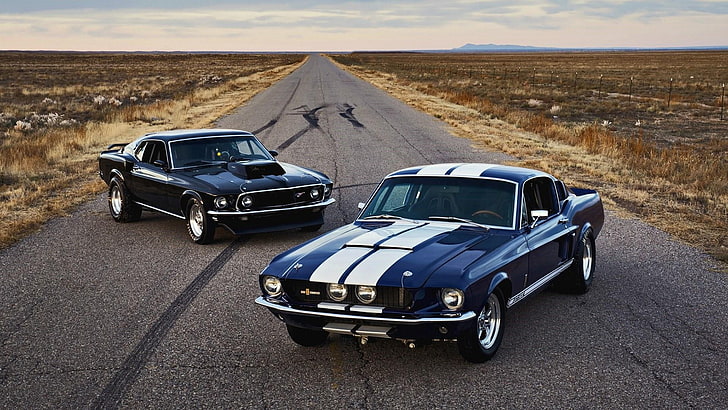 car, ford, vehicle, vintage car, ford mustang boss 429, muscle car, ford mustang, classic car, HD wallpaper