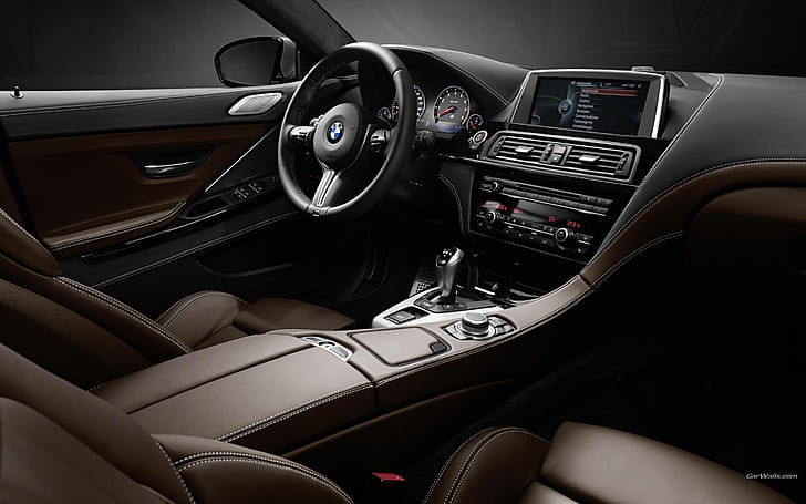 BMW M6 Interior HD, bmw car interior, cars, bmw, interior, m6, HD wallpaper