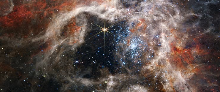 Космический телескоп Джеймса Уэбба, наука, телескоп, сверхширокий, HD обои HD wallpaper