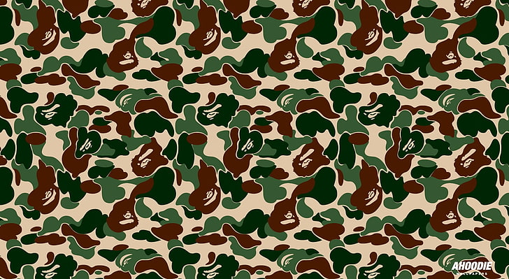 Bape Camo, Aero, Patterns, camouflage, HD wallpaper