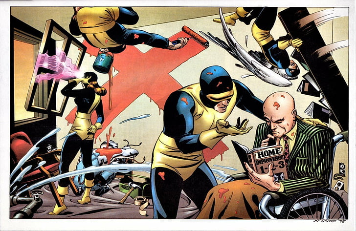 X-Men, Cyclops (Marvel Comics), Professor X, HD wallpaper