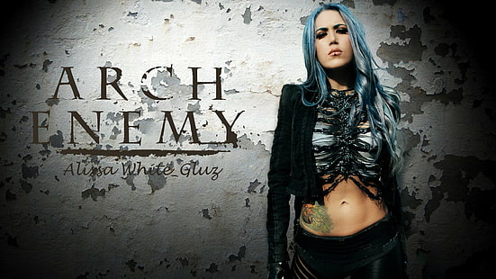 Музыкальная группа, Arch Enemy, Алиса Уайт-Глуз, HD обои HD wallpaper