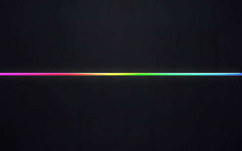 linha horizontal de cores sortidas, linha, multicolorido, fundo preto, HD papel de parede HD wallpaper