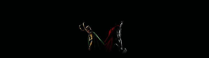 Thor : Ragnarok, Loki, dual display, multiple display, Thor, HD wallpaper