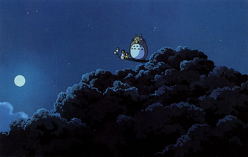 anime, Hayao Miyazaki, Min granne Totoro, Totoro, HD tapet HD wallpaper