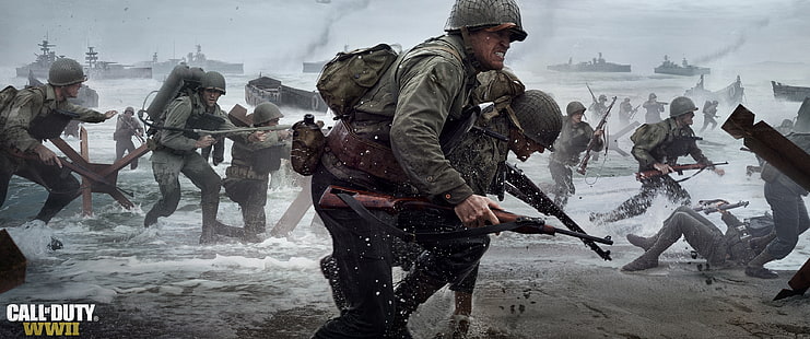 wojna, gry wideo, II wojna światowa, Call of Duty, Call of Duty World War II, Tapety HD HD wallpaper