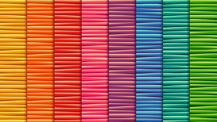 texture, stripes, colors, colorful, horizontal, HD wallpaper