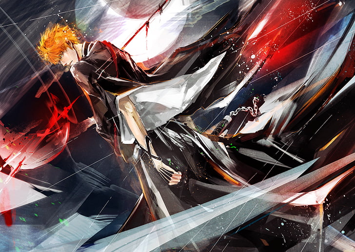 Ichigo Kurosaki Bleach digitale Tapete, Bleach, Ichigo Kurosaki, HD-Hintergrundbild