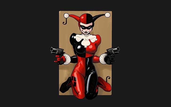 Harley Quinn HD, harley quinn illüstrasyon, çizgi roman, harley, quinn, HD masaüstü duvar kağıdı