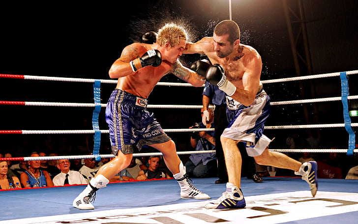 On boxing ring, fight, competition, HD wallpaper