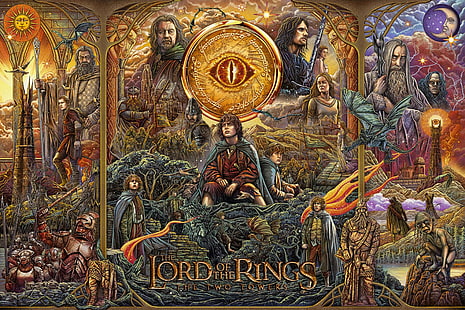 arte de fantasía, películas, El señor de los anillos: las dos torres, Fondo de pantalla HD HD wallpaper