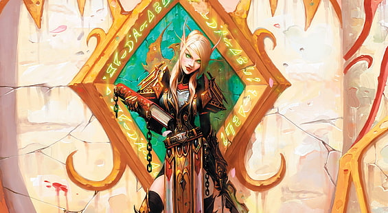 World of Warcraft The Burning Crusade, weibliche Anime-Figur, Spiele, World of Warcraft, Mädchen, der brennende Kreuzzug, wow, World of Warcraft der brennende Kreuzzug, HD-Hintergrundbild HD wallpaper