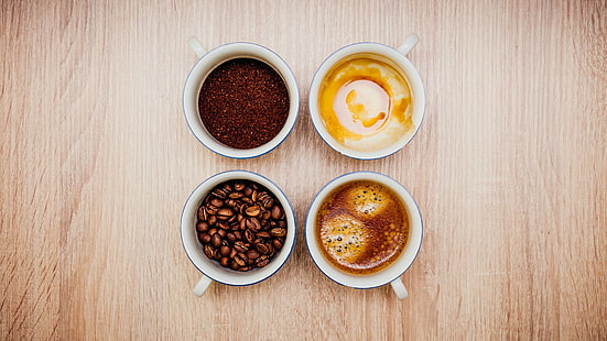 caffè, tazze, marrone, tazza, Sfondo HD HD wallpaper
