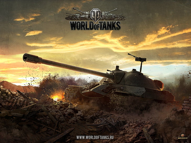Sfondo di World of Tanks, World of Tanks, serbatoio, IS-7, ИС-7, wargaming, videogiochi, Sfondo HD
