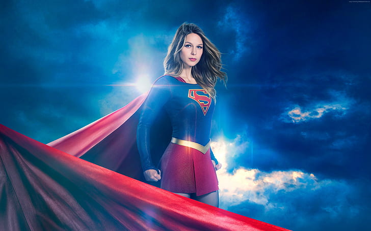 4k, Melissa Benoist, Serie de TV, Supergirl Temporada 3, Fondo de pantalla HD