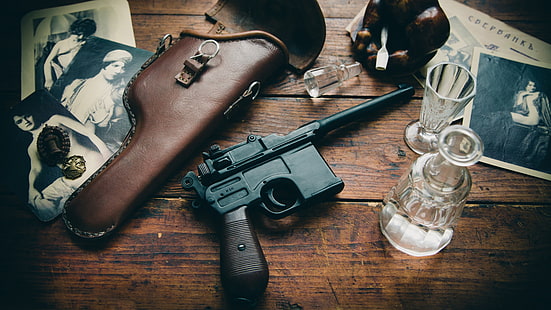 arma de fogo, arma, arma, pistola pneumática, esporte de tiro, tiro, mauser c96, mauser, HD papel de parede HD wallpaper