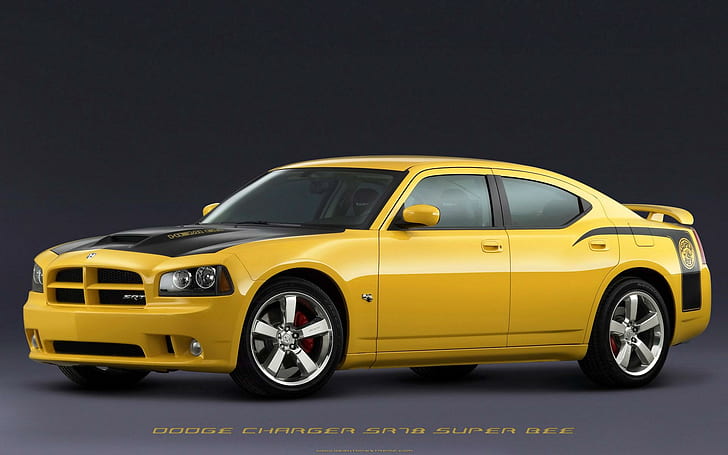 Dodge Charger Srt8, yellow sports car, dodge, cars, HD wallpaper