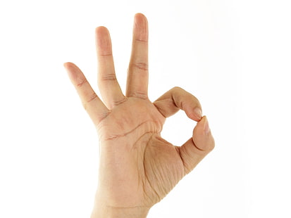 хорошо знак рукой, рука, жест, хорошо, пальцы, HD обои HD wallpaper