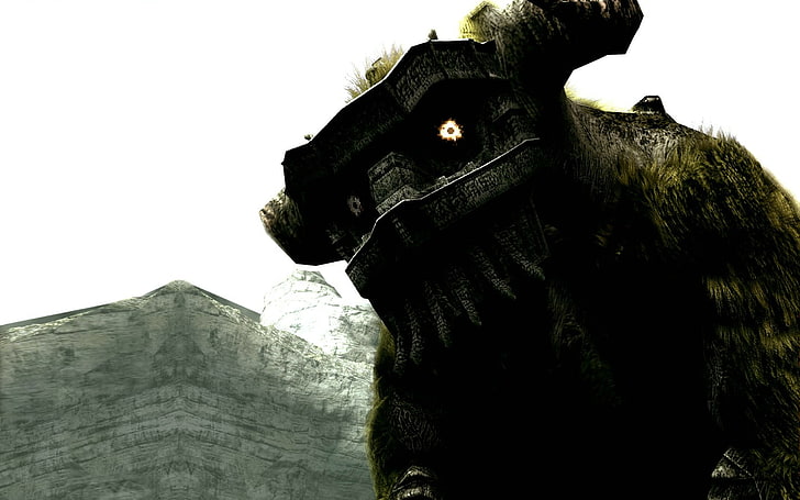 brown monster illustration, Shadow of the Colossus, HD wallpaper