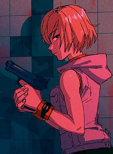 Heather Mason, Silent Hill, Silent Hill 3, bionda, pistola, videogiochi, ragazze dei videogiochi, Sfondo HD HD wallpaper