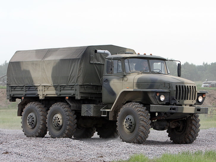1993, 4320 10, 6х6, военный, внедорожный, грузовой, грузовой, уральский, HD обои