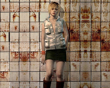 илюстрация на русокоса жена, Silent Hill, HD тапет HD wallpaper