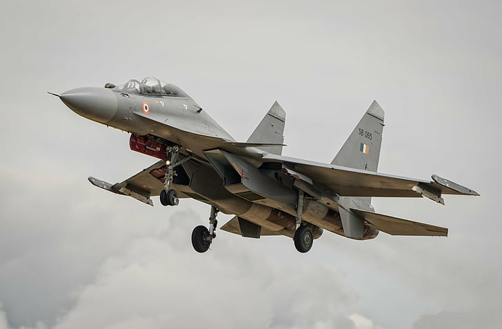Düsenjäger, Sukhoi Su-30, Flugzeuge, Düsenjäger, Kampfflugzeug, HD-Hintergrundbild