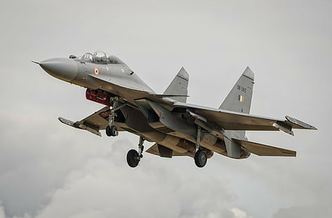 Düsenjäger, Sukhoi Su-30, Flugzeuge, Düsenjäger, Kampfflugzeug, HD-Hintergrundbild HD wallpaper