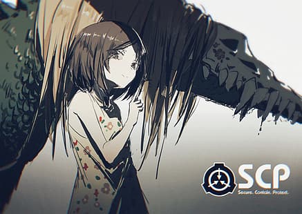 KonYa666, anime, dziewczyny z anime, Fundacja SCP, Scp, Tapety HD HD wallpaper
