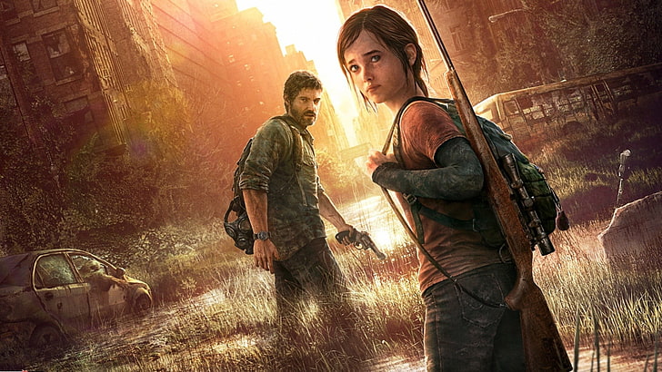 Wallpaper The Last of Us, The Last of Us, video game, Ellie, Joel, Wallpaper HD