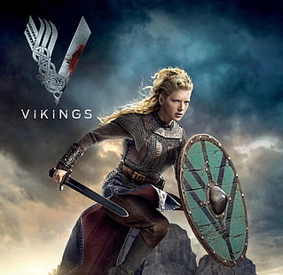 Katheryn Winnick, Vikingos, Lagertha, Fondo de pantalla HD HD wallpaper