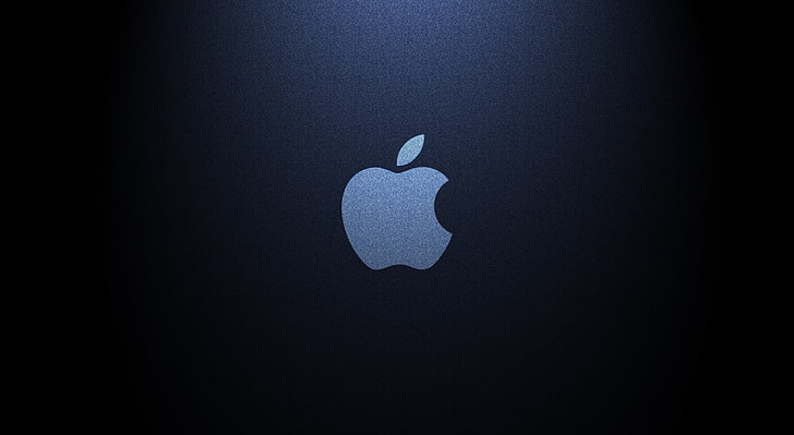 Apple Denim, Apple log, Компьютеры, Mac, яблоко, джинсы, темно-синий, applelogo, джинсовая ткань, HD обои