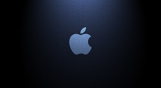 Denim Apple, registro Apple, computer, Mac, mela, jeans, scuro, blu, applelogo, denim, Sfondo HD HD wallpaper
