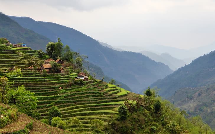 네팔, 안나푸르나, HD 배경 화면