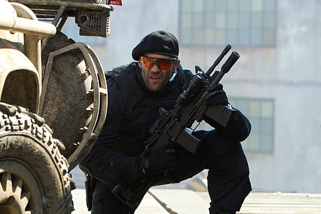 The Expendables, The Expendables 2, Jason Statham, Lee Christmas, Sfondo HD HD wallpaper