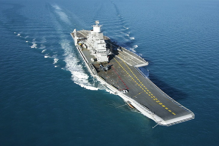 porta-aviões, INS Vikramaditya, Marinha da Índia, HD papel de parede