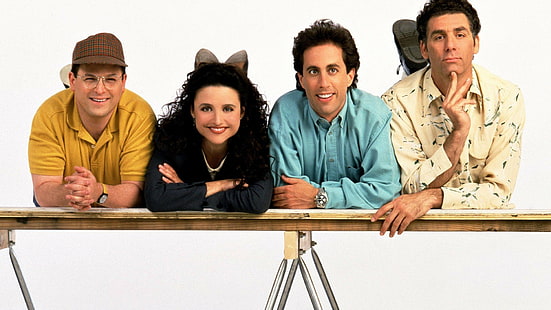 Serie TV, Seinfeld, Jason Alexander, Jerry Seinfeld, Julia Louis-Dreyfus, Michael Richards, Sfondo HD HD wallpaper