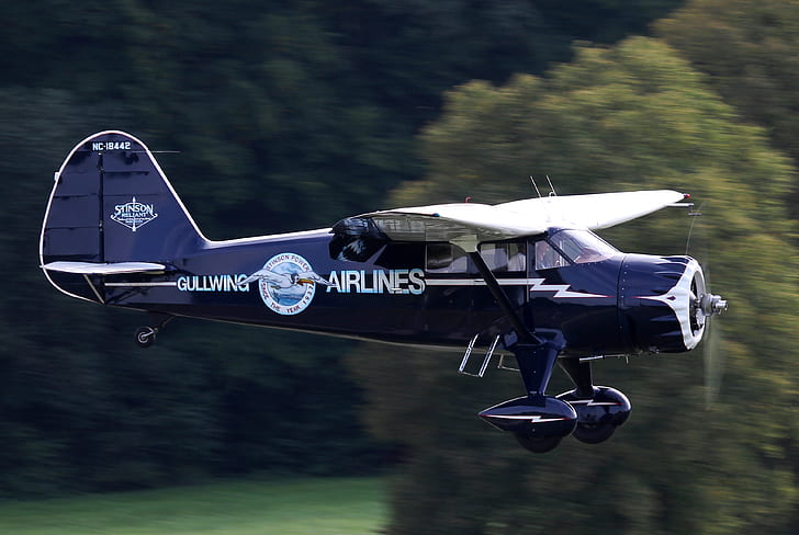 easy, American, Monoplane, Quadruple, SR-9C, Reliant, Gullwing Airlines, mit geschlossenem Cockpit, Stinson, HD-Hintergrundbild