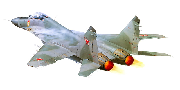회색 전투기, 비행기, 쉬운, 전투기, 예술, MiG, BBC, 세대, OKB, 러시아어, 다목적, MiG-29, MiG-29, 전선, 소비에트, 넷째, 러시아., fulcrum, HD 배경 화면 HD wallpaper