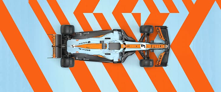 Formula 1, gulf, McLaren, car, Monaco, HD wallpaper