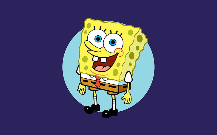 SpongeBob SquarePants, śmieszne, tło, animowane, Tapety HD