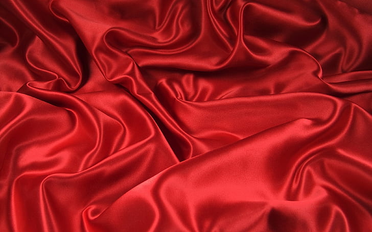 curve, sfondi di tessuto, pieghe, rosso, scarica curve 3840x2400, Sfondo HD