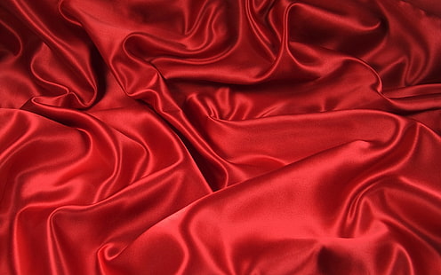 curve, sfondi di tessuto, pieghe, rosso, scarica curve 3840x2400, Sfondo HD HD wallpaper