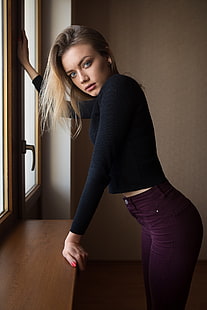 Dmitry Shulgin, kobiety, modelka, kobiety w pomieszczeniach, Tapety HD HD wallpaper